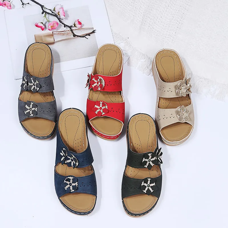 🔥 Woman Casual Platform Peep Toe Shoes Non-Slip Thick Sole Sandals