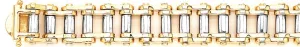 13.4mm Tank Tread Link Bracelet