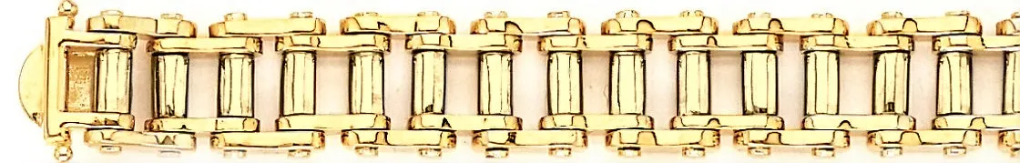 13.4mm Tank Tread Link Bracelet