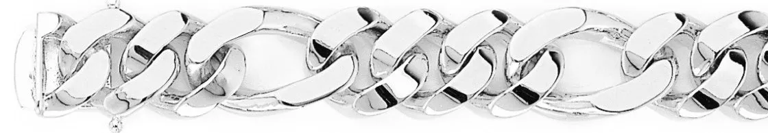 13.5mm Chunky Figaro Link Bracelet