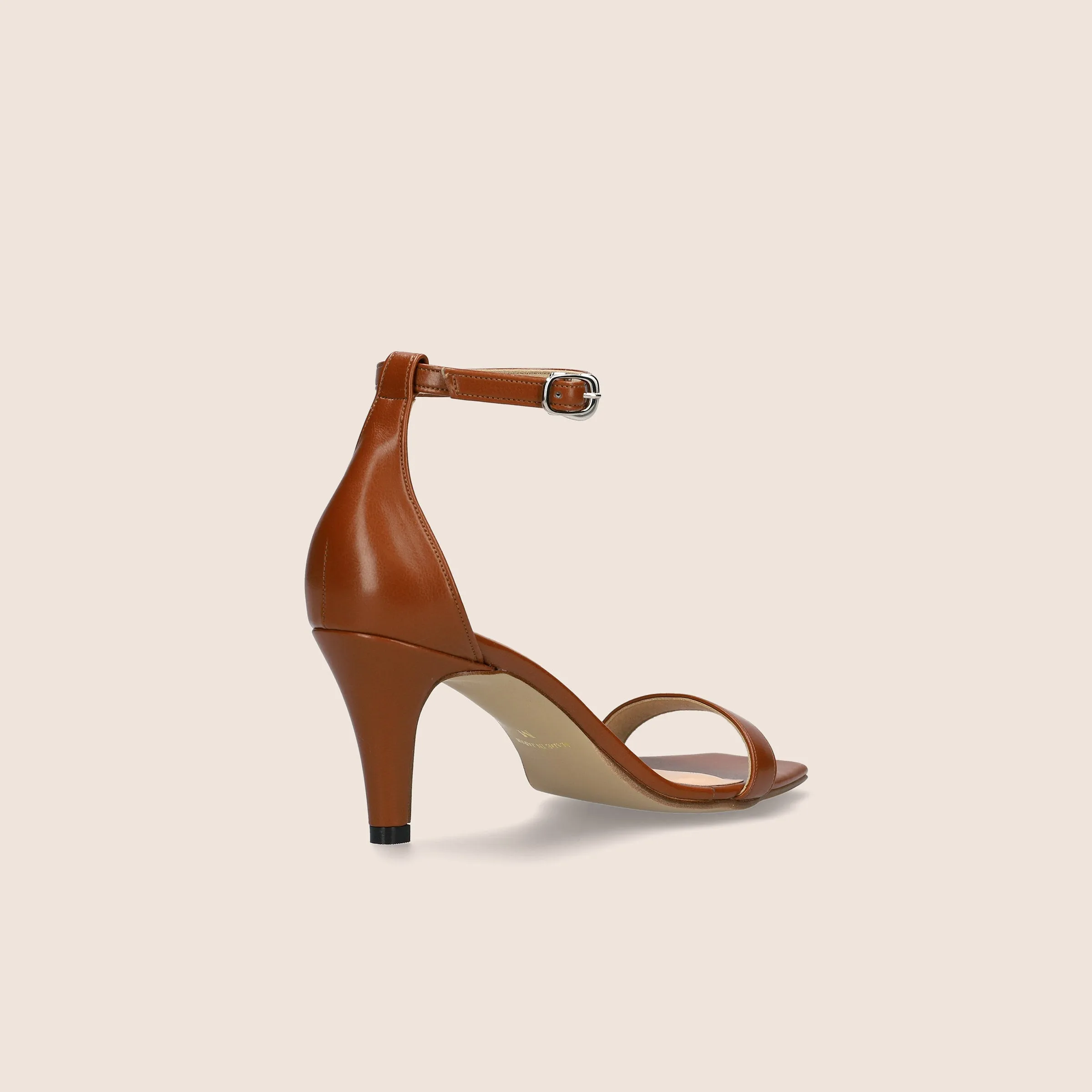 15% OFF: Simple Strap Sandals (735) C Brown