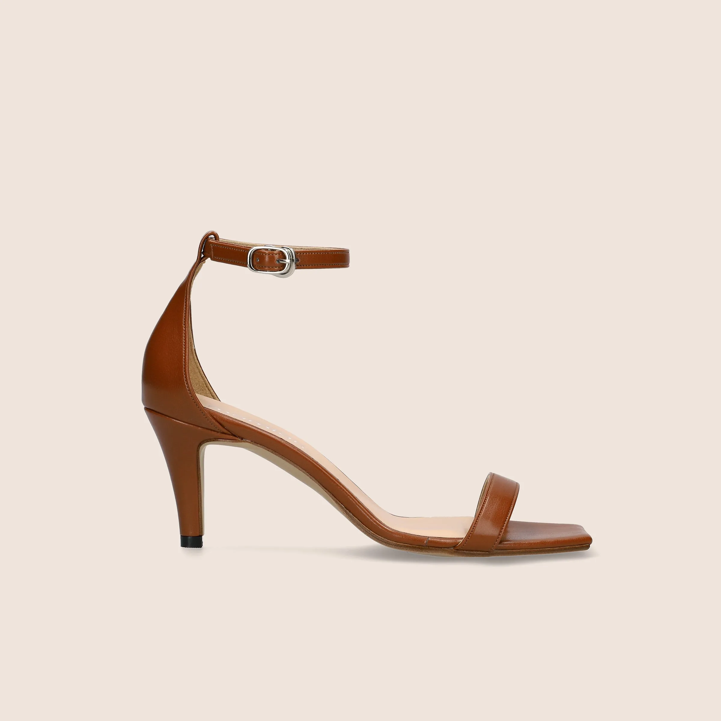 15% OFF: Simple Strap Sandals (735) C Brown