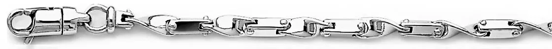 3.6mm Twisted Mecha Link Bracelet
