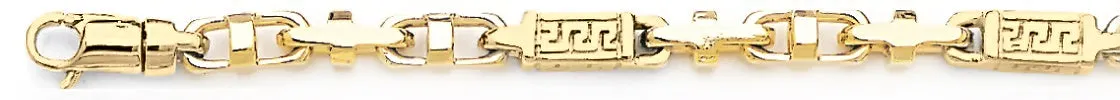 5.2mm Greek Scroll III Link Bracelet