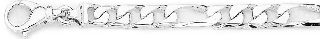 7.2mm Square Figaro Link Bracelet
