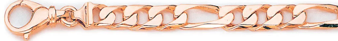 7.2mm Square Figaro Link Bracelet