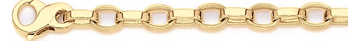 7mm Millgrain Rolo Chain Necklace