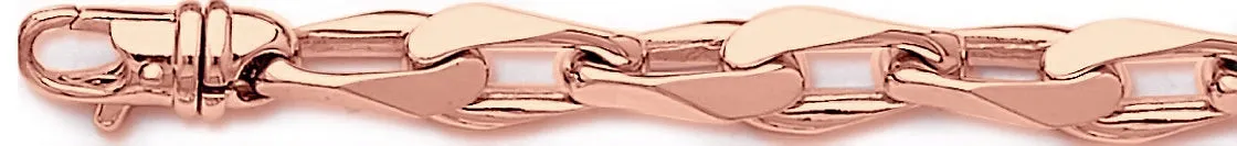 9.6mm Semi Rolo Link Bracelet