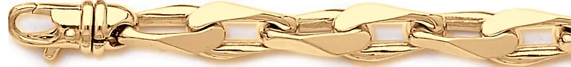 9.6mm Semi Rolo Link Bracelet