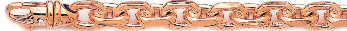 9mm Flat Elongated Rolo Chain Necklace