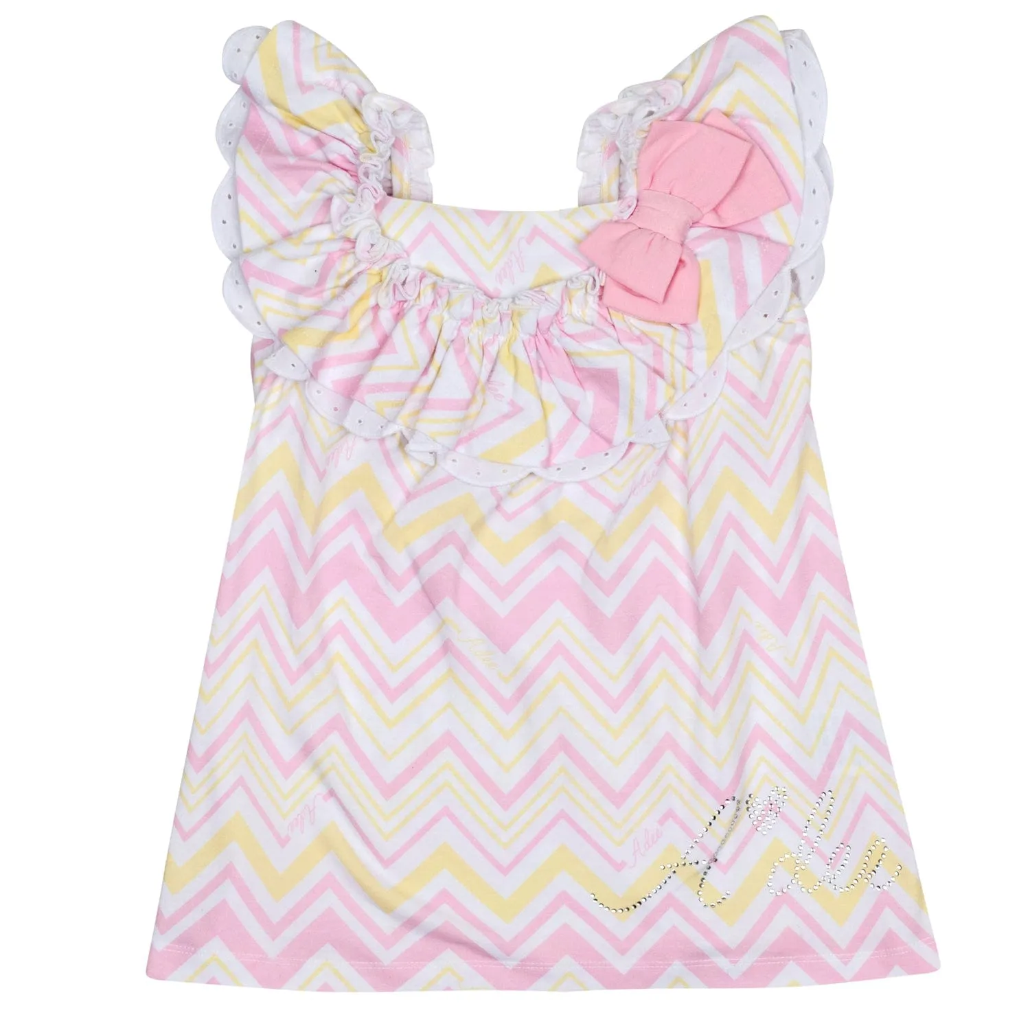A DEE - Lucia Chic Chevron Top Legging Set - Pink