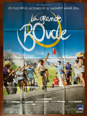 Affiche LA GRANDE BOUCLE Laurent TUEL Clovis CORNILLAC tour de france 120x160cm