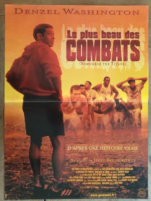 Affiche LE PLUS BEAU DES COMBATS Boaz YAKIN Denzel WASHINGTON 40x60cm