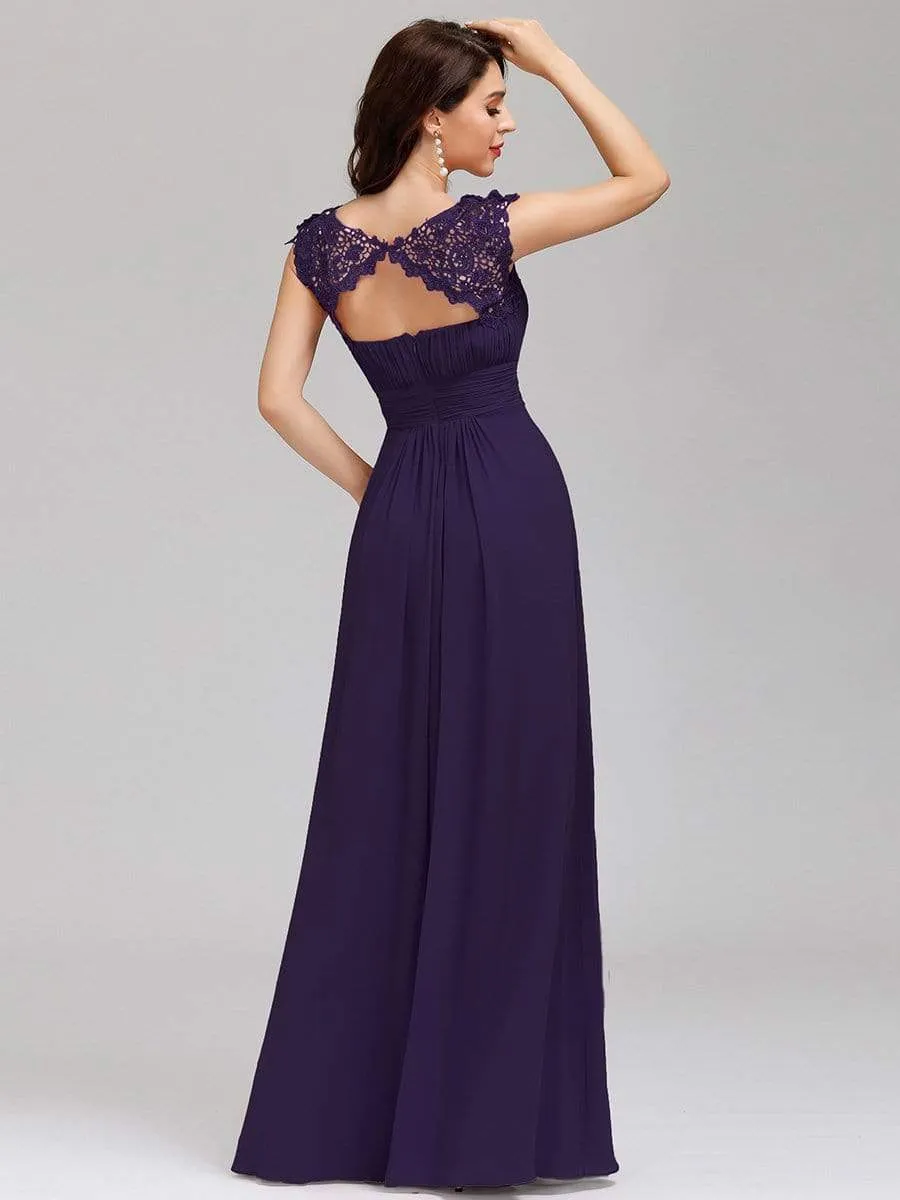Allanah chiffon bridesmaid dress in dark purple Express NZ wide