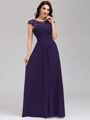 Allanah chiffon bridesmaid dress in dark purple Express NZ wide