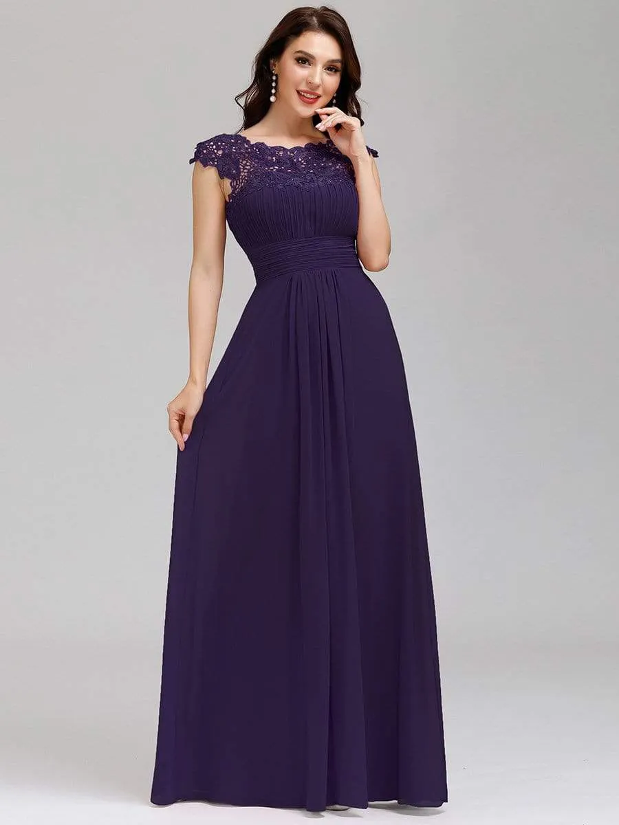 Allanah chiffon bridesmaid dress in dark purple Express NZ wide