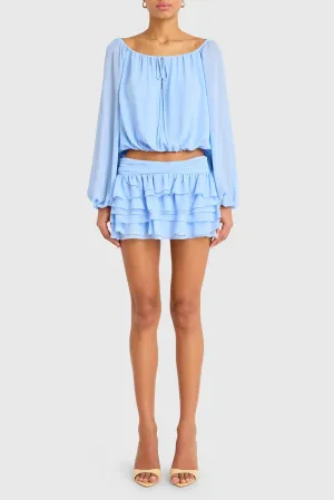 Amanda Uprichard DALLAS TOP Baby Blue