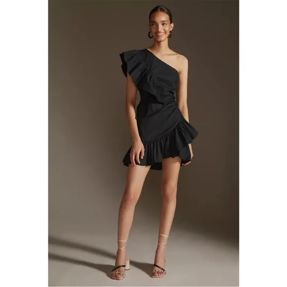 Anthropology One-Shoulder Dress