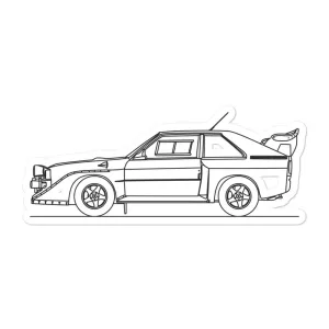 Audi Quattro Sport S1 E2 Outline Sticker