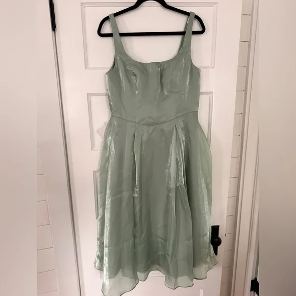 Azazie Atelier Stephanie Sage midi dress