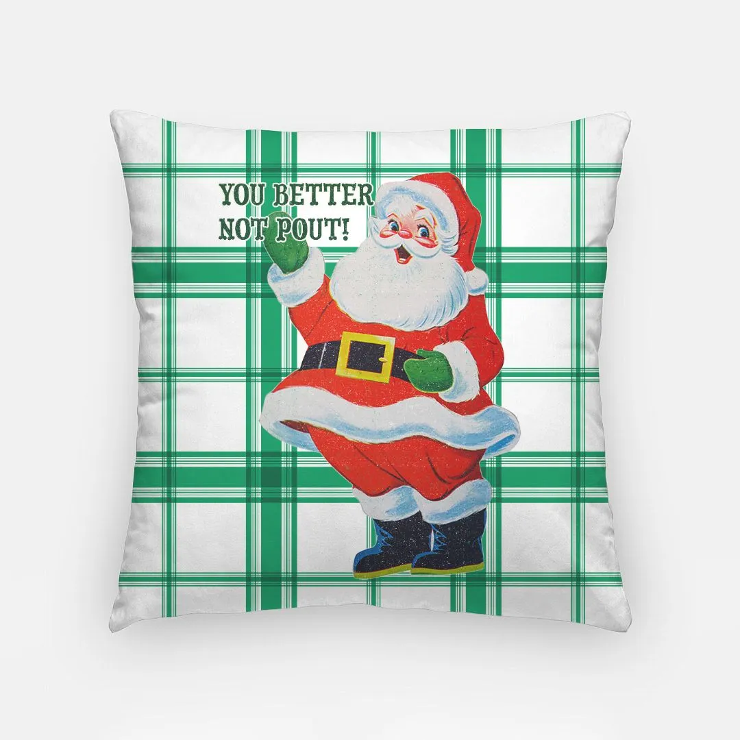 Better Not Pout Pillow COVER