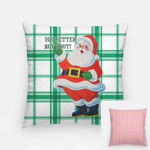 Better Not Pout Pillow COVER
