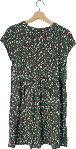Boden Green Patterned Dress 13-14