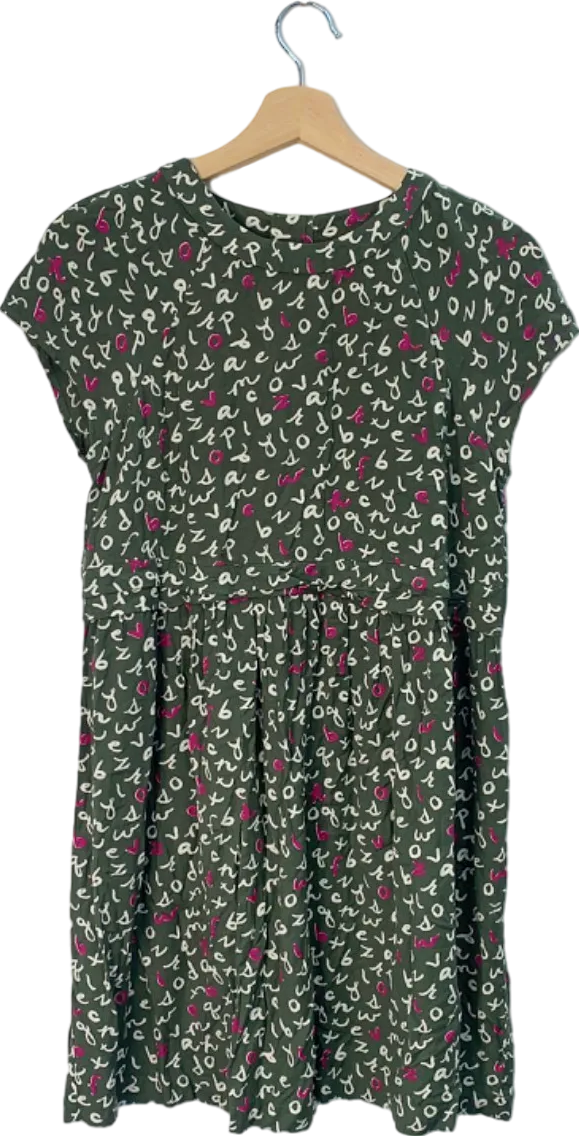 Boden Green Patterned Dress 13-14