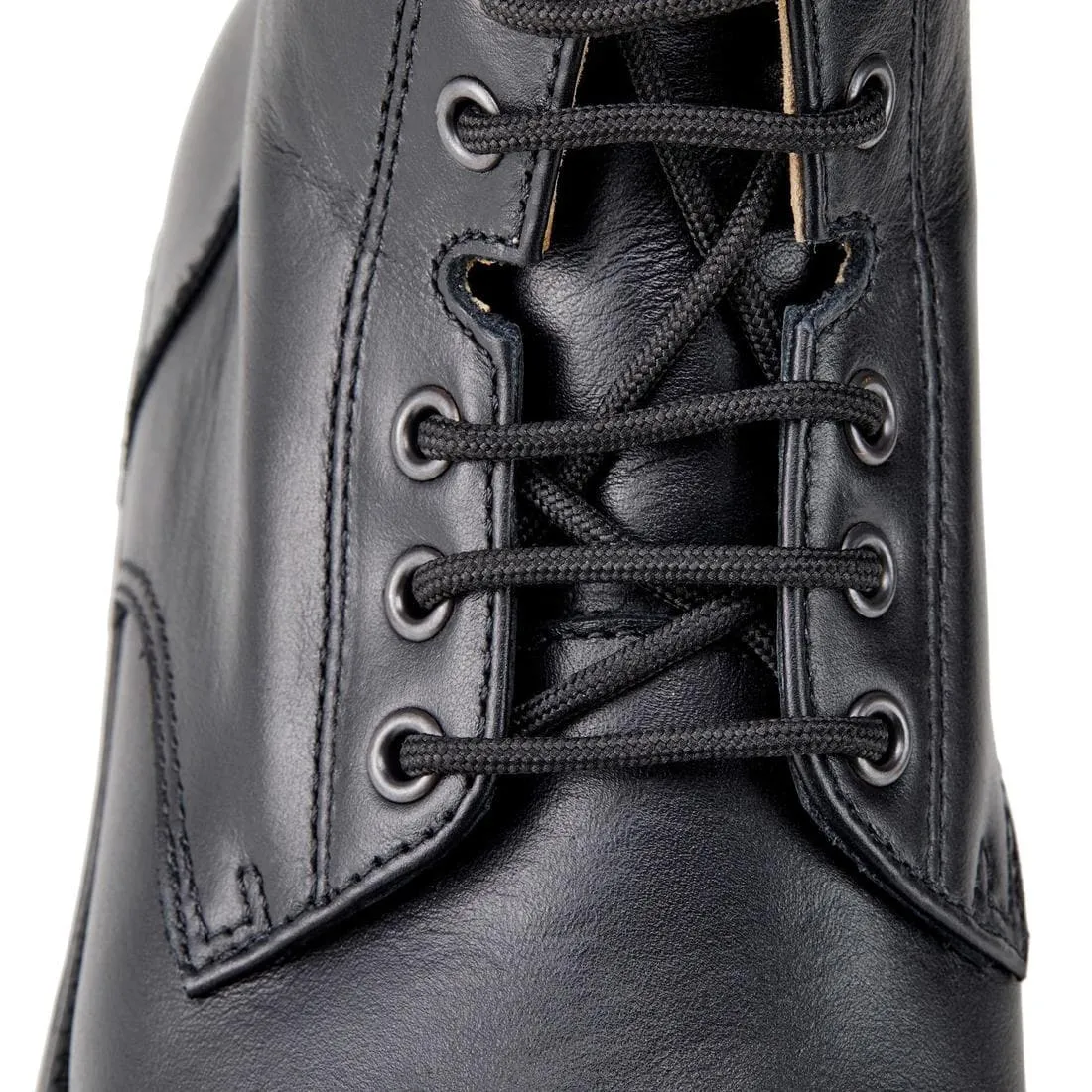 Boots équitation cuir paddock lacets Adulte - 560 noires