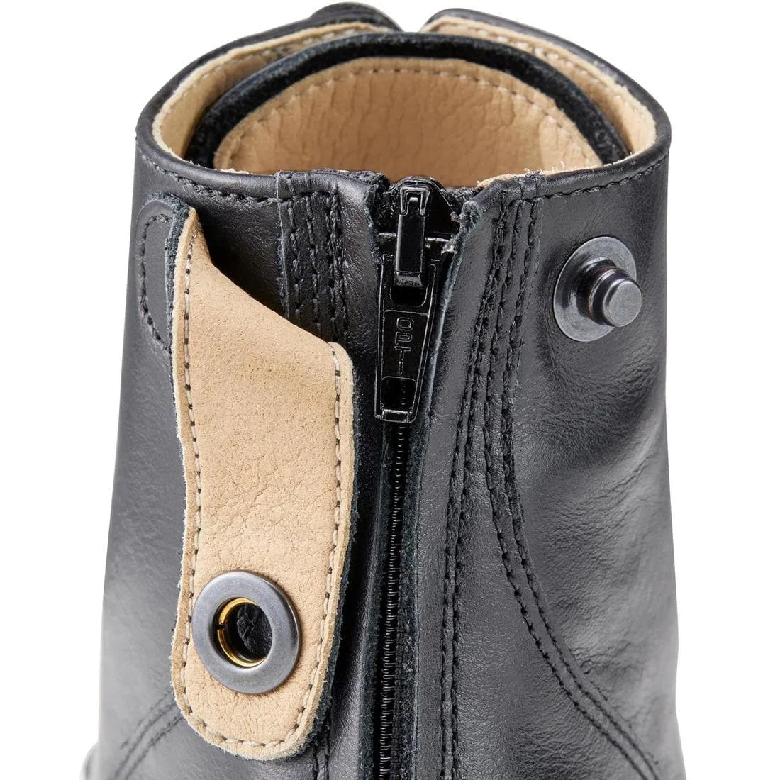 Boots équitation cuir paddock lacets Adulte - 560 noires