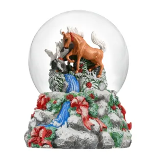 Breyer Toys Stablemates 2024 Winter Wonderland Musical Snow Glob