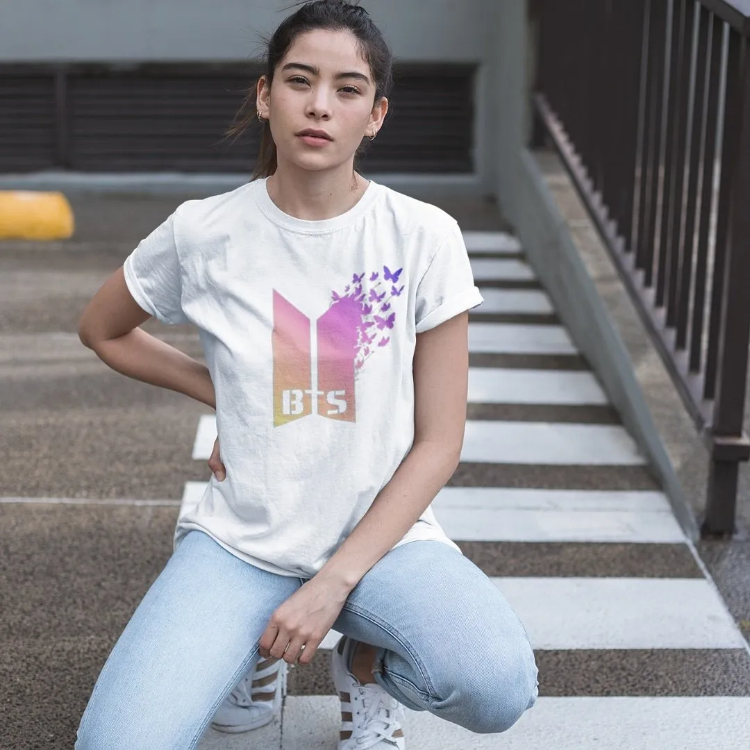 BTS T-Shirt Butterfly logo