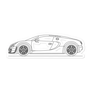 Bugatti Veyron 16.4 Super Sport Outline Sticker