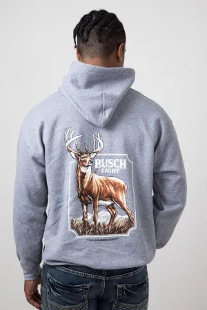 Busch Buck Hoodie for Men in Grey | 3851-HEATHER