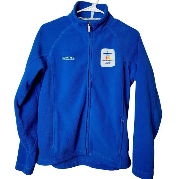 Canada Fleece Jacket 2010 Winter Olympics Women Medium Blue Vancouver Sports 10