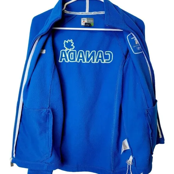 Canada Fleece Jacket 2010 Winter Olympics Women Medium Blue Vancouver Sports 10