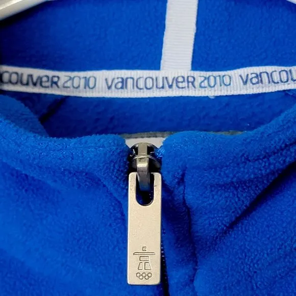 Canada Fleece Jacket 2010 Winter Olympics Women Medium Blue Vancouver Sports 10