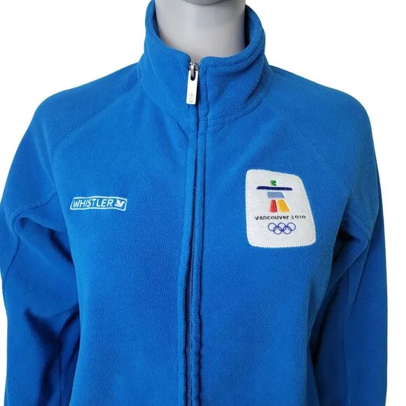 Canada Fleece Jacket 2010 Winter Olympics Women Medium Blue Vancouver Sports 10
