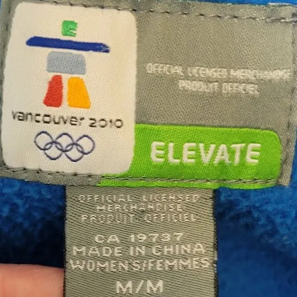 Canada Fleece Jacket 2010 Winter Olympics Women Medium Blue Vancouver Sports 10