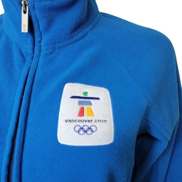 Canada Fleece Jacket 2010 Winter Olympics Women Medium Blue Vancouver Sports 10