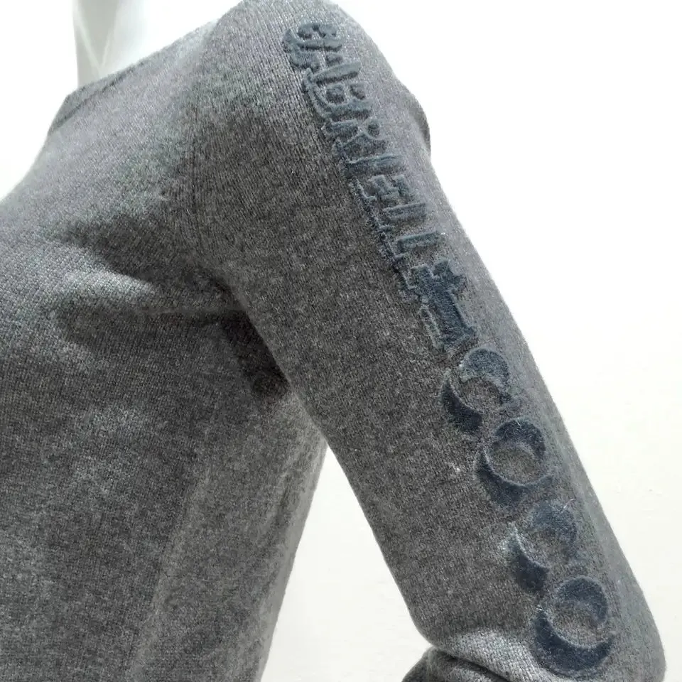 Chanel Gabrielle Coco Grey Cashmere Sweater