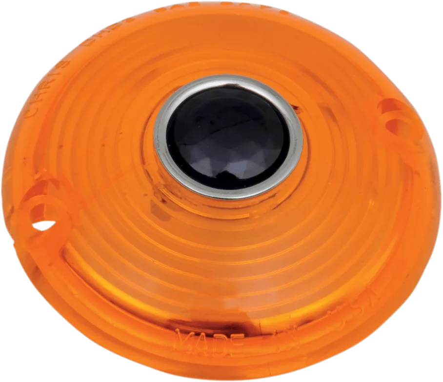 Chris Products DHD3AB Turn Signal Lens - Amber with Blue Dot