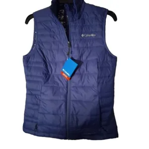 Columbia Women’s Size Small Blue Mist Falls 590 TurboDown Omni-Heat vest NWT