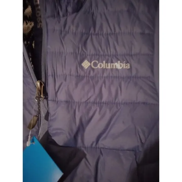 Columbia Women’s Size Small Blue Mist Falls 590 TurboDown Omni-Heat vest NWT
