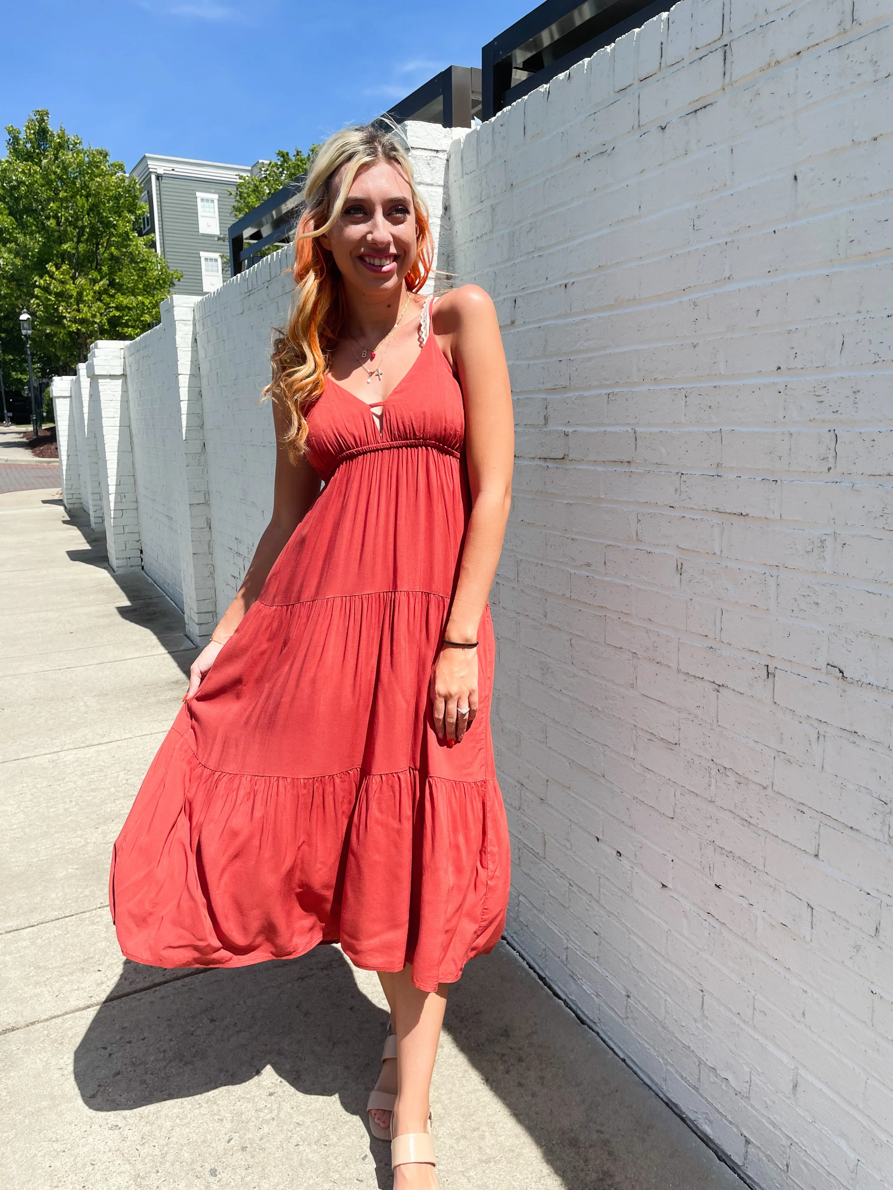 Crisp Breeze Midi Dress