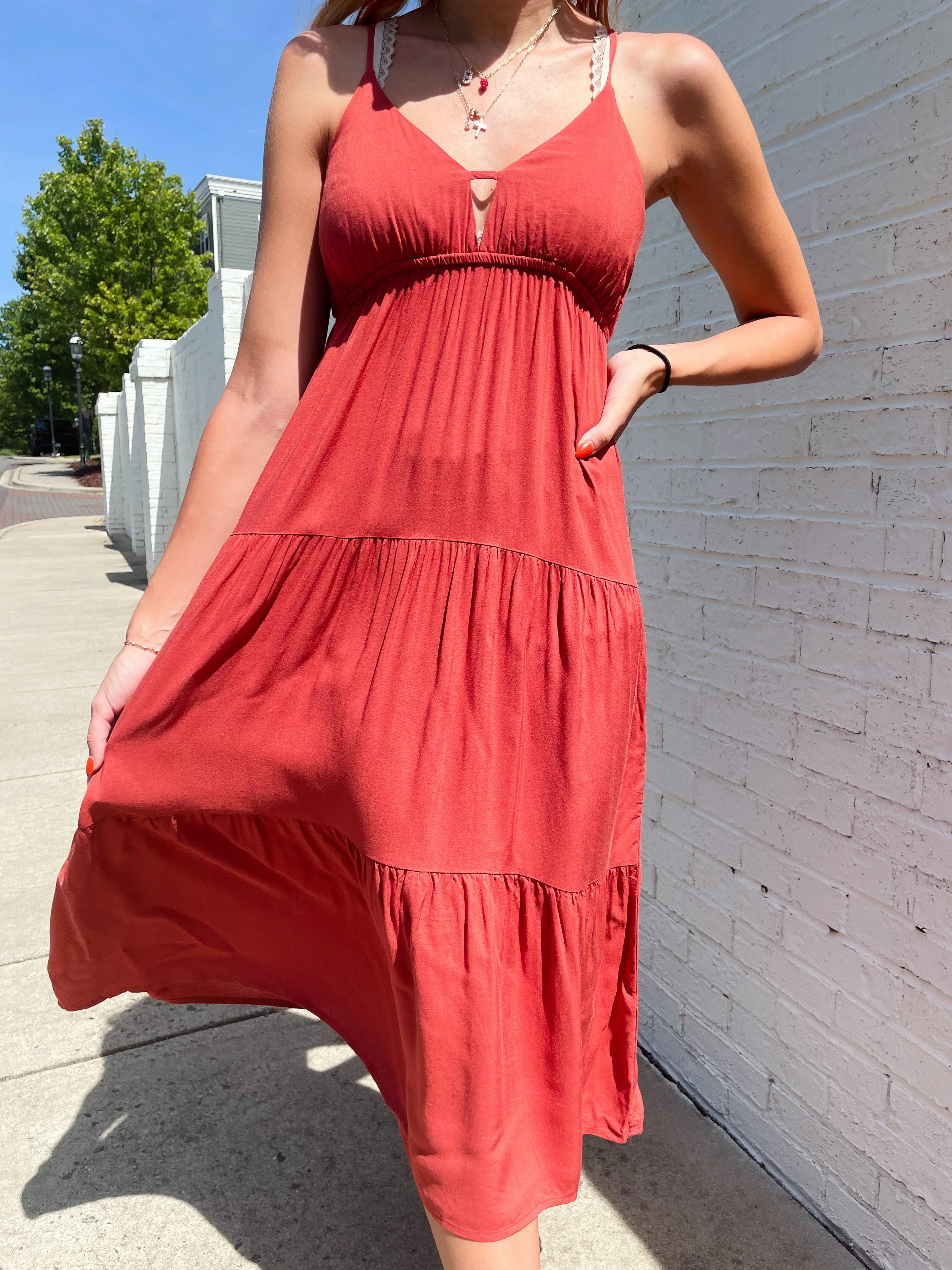 Crisp Breeze Midi Dress