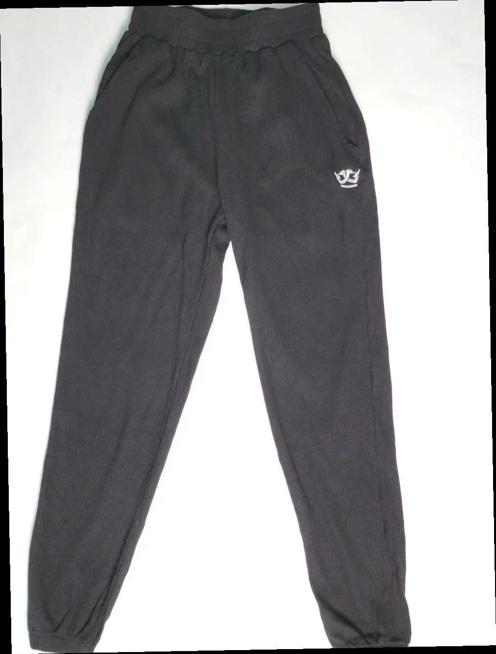 Cropped Top Jogger Set (Black)