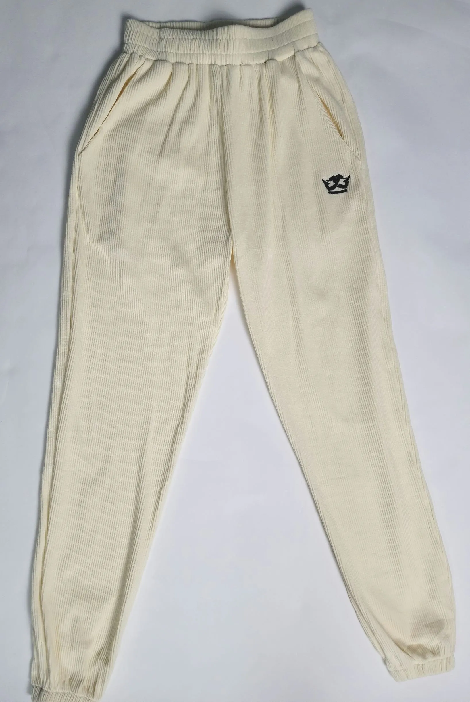 Cropped Top Jogger Set (Cream)