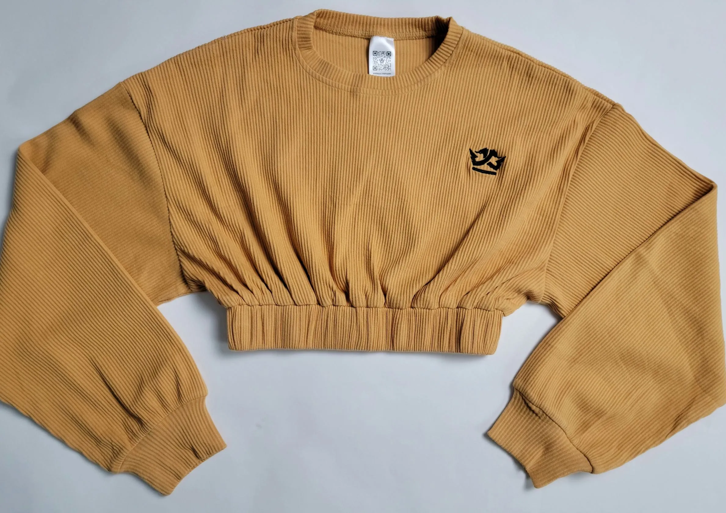 Cropped Top Jogger Set (Light Brown)