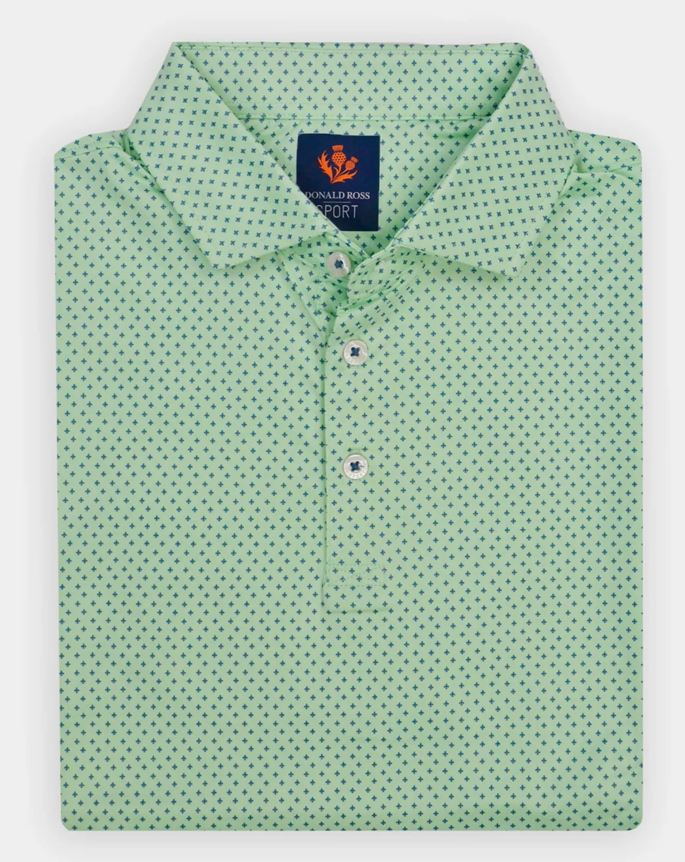 Donald Ross Mens Sport Fit BYRON Polo - ALOE